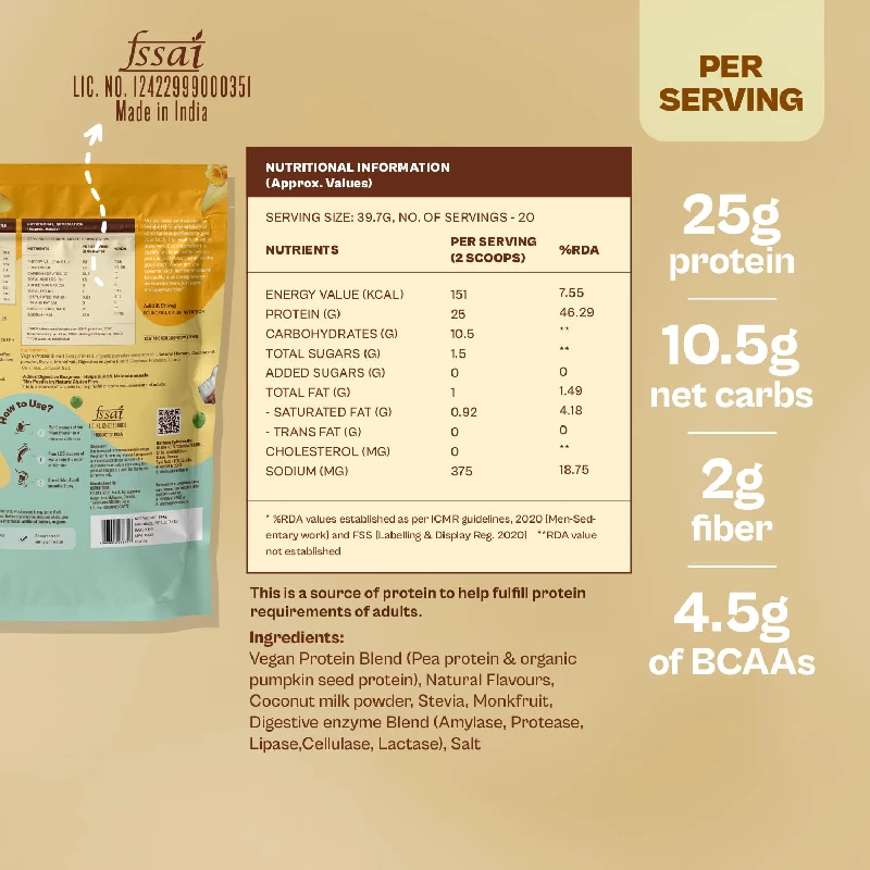 Origin Nutrition Natural Vegan Protein Powder, Vanilla-4.webp